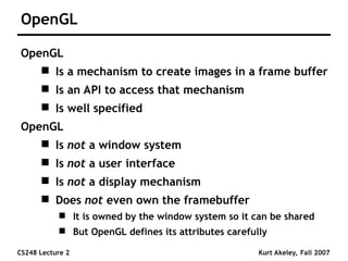 Comprehensive Introduction to OpenGL Graphics Pipeline and Programming ...