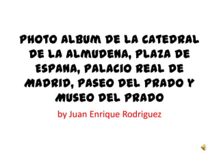 Photo Album de la Catedral de la Almudena, Plaza de Espana, Palacio Real de Madrid, Paseo del Prado y Museo del Prado by Juan Enrique Rodriguez 