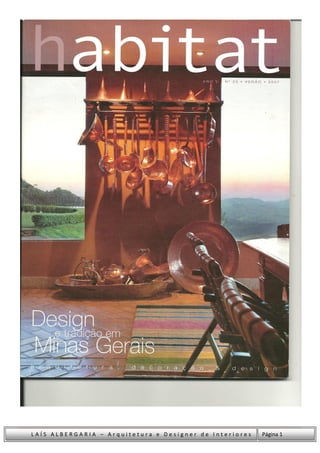 LAÍS ALBERGARIA – Arquitetura e Designer de Interiores   Página 1
 