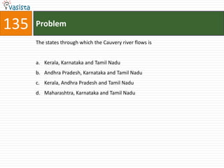 135   Problem

      The states through which the Cauvery river flows is


      a. Kerala, Karnataka and Tamil Nadu
      b. Andhra Pradesh, Karnataka and Tamil Nadu
      c. Kerala, Andhra Pradesh and Tamil Nadu
      d. Maharashtra, Karnataka and Tamil Nadu
 
