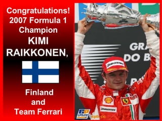 2007 Formula 1 Champion