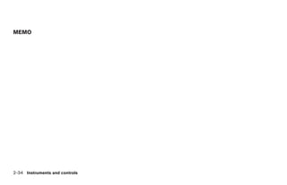 MEMO




2-34 Instruments and controls
 