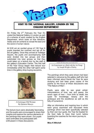 February 2007 School Newsletter
