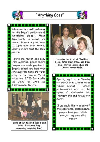 February 2007 School Newsletter