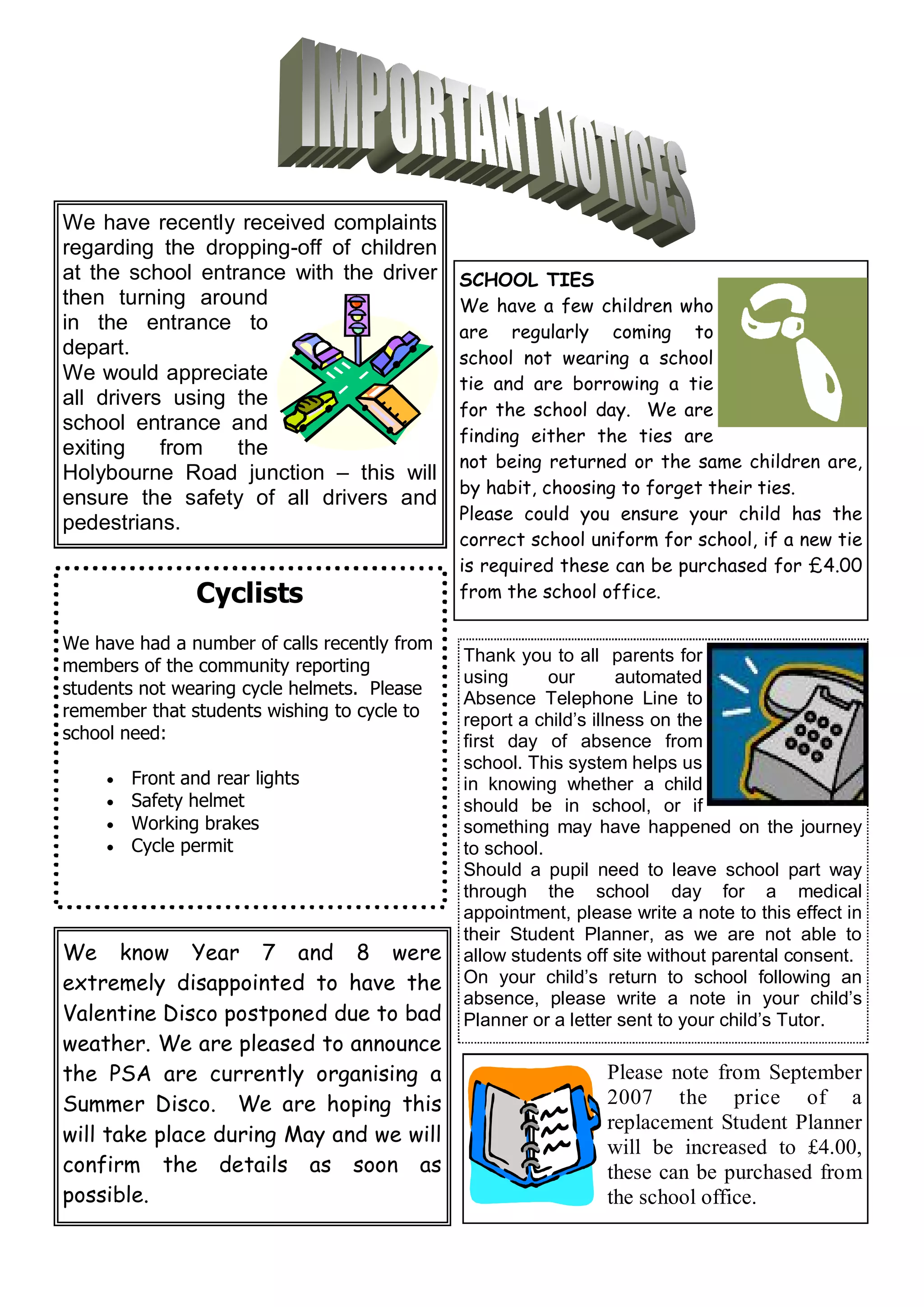 March 2007 School Newsletter