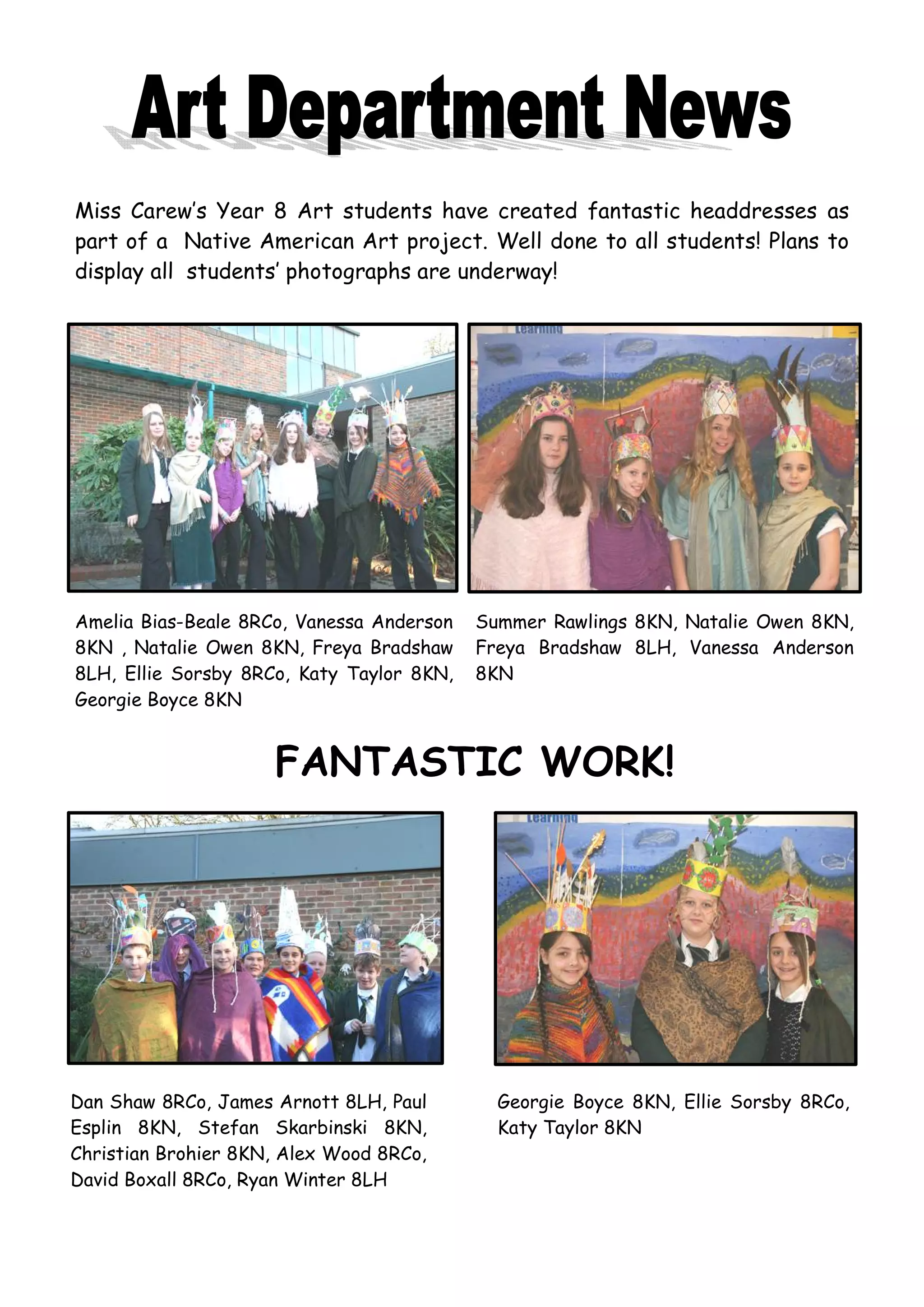 March 2007 School Newsletter