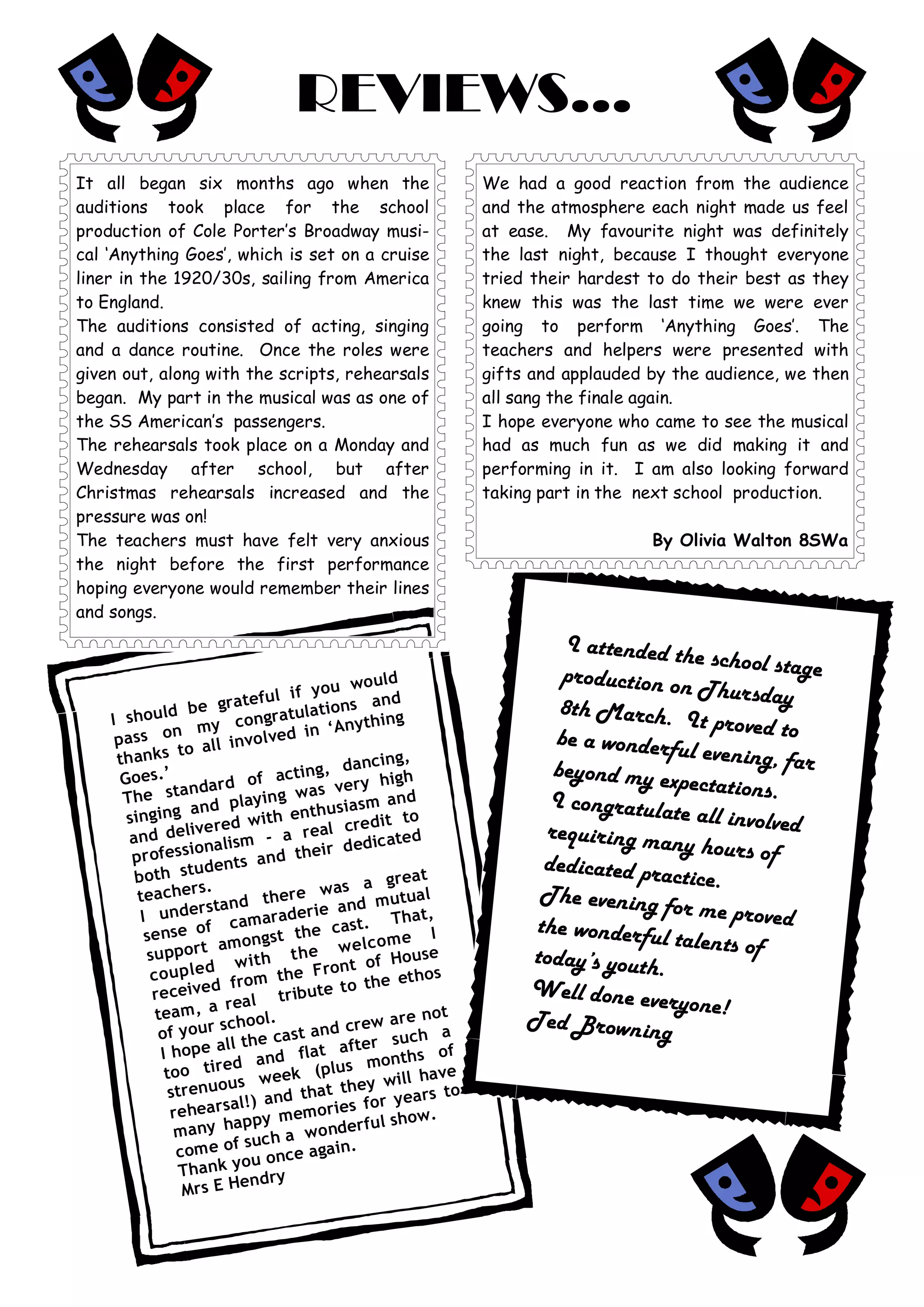 March 2007 School Newsletter