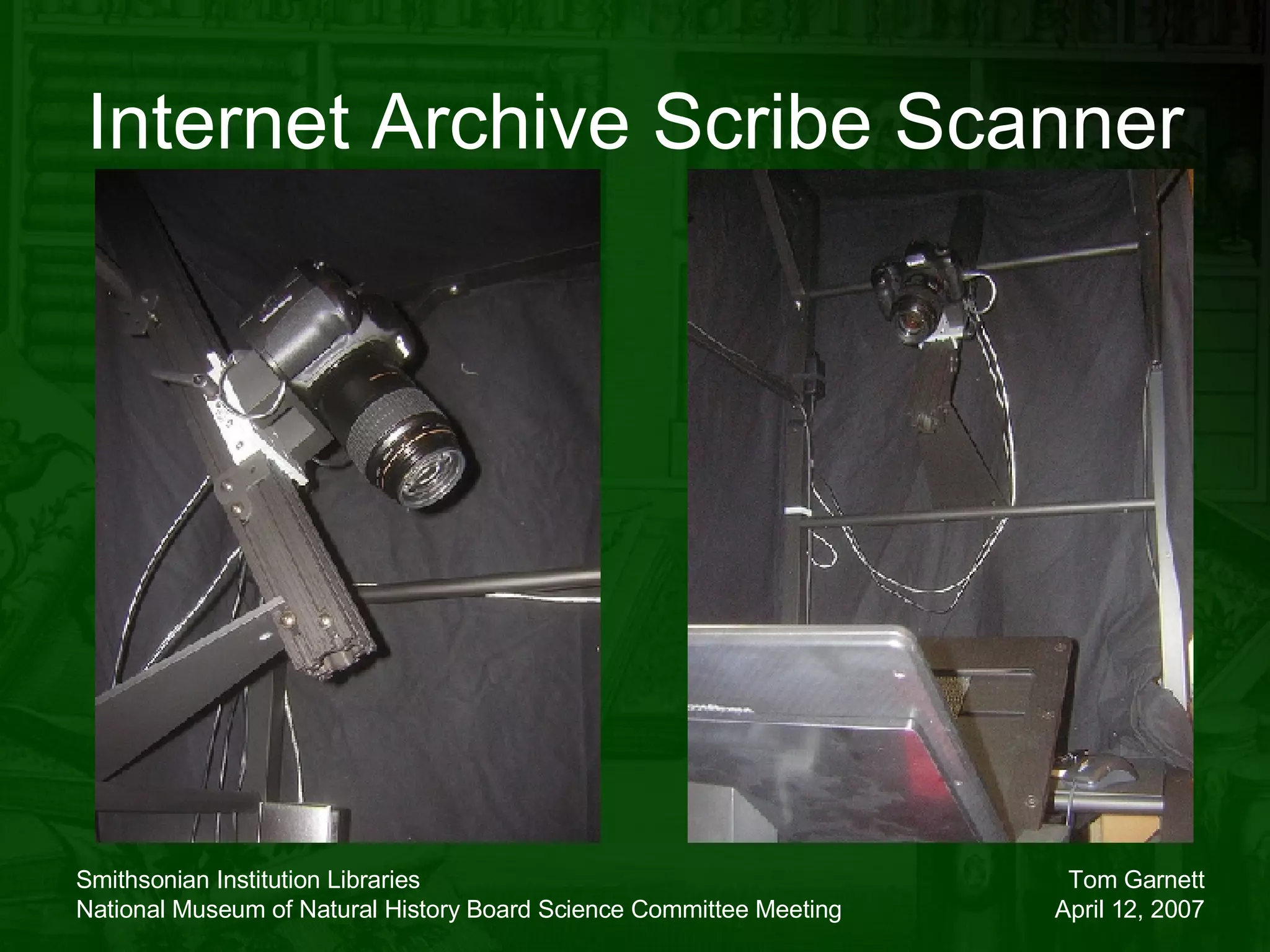 Internet Archive Scribe Scanner 