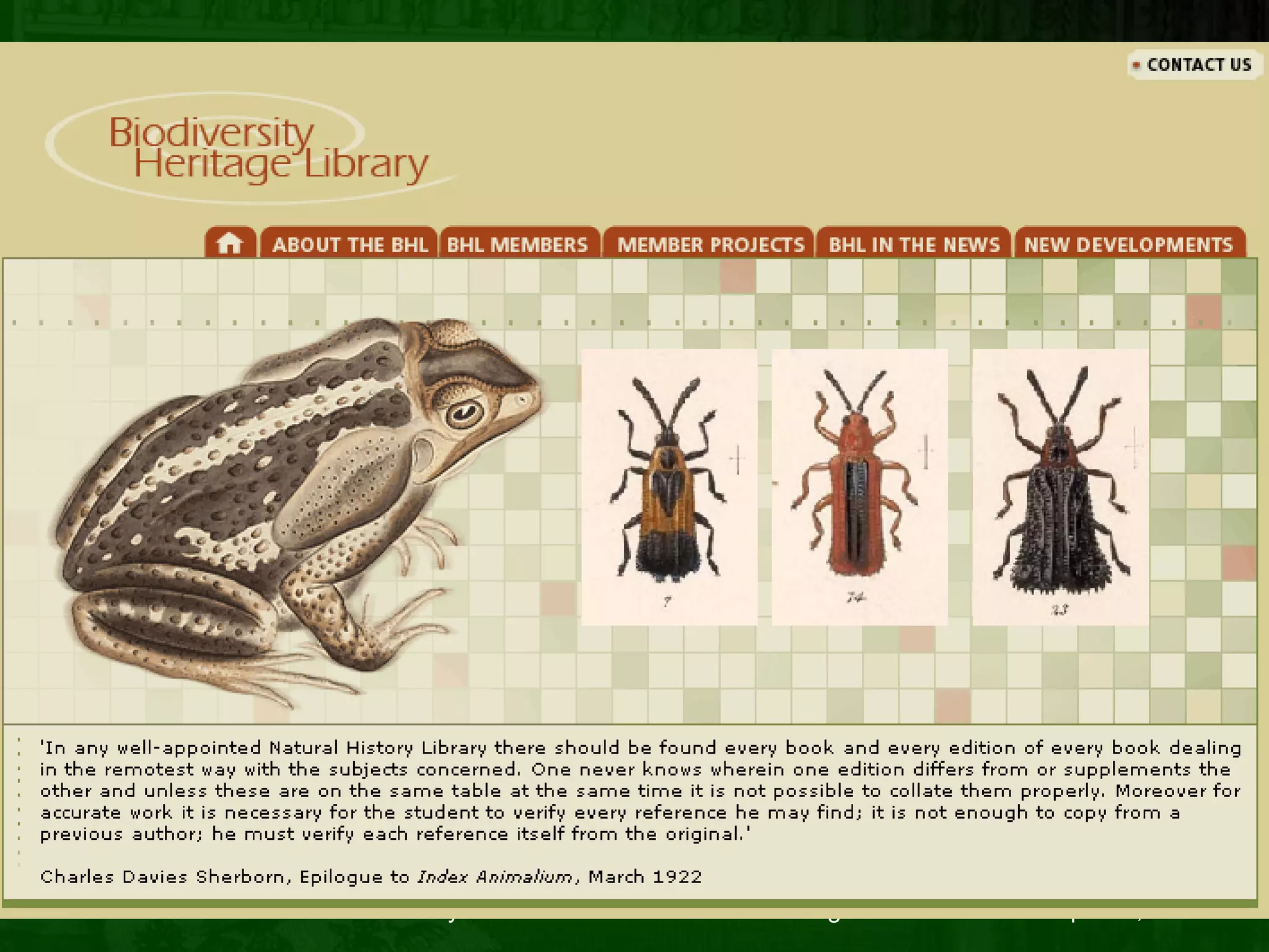 Biodiversity Heritage Library 
