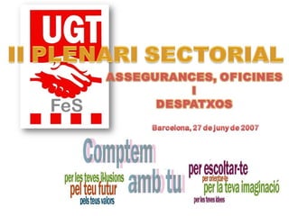 27.06.07 Plenari Sectorial Assegurances Oficines i Despatxos