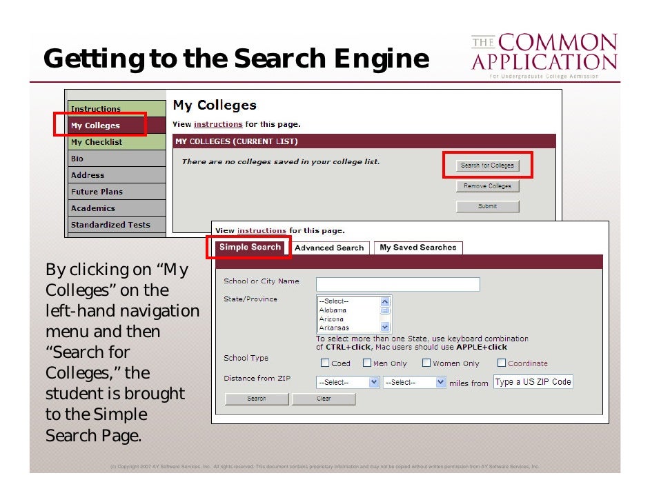 common app online