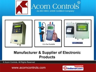 Manufacturer & Supplier of Electronic Products 