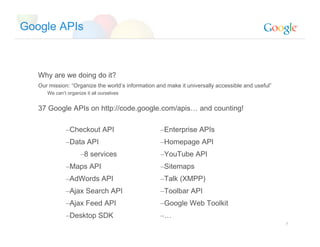 Google Apis for Enterprise Mashups