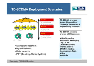 2007 TD-SCDMA TD-LTE Evolution by TD Tech Ltd. CEO Klaus Maler