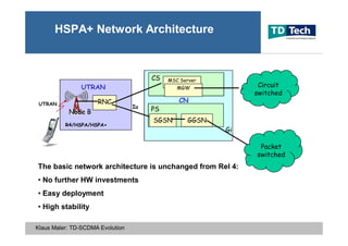 2007 TD-SCDMA TD-LTE Evolution by TD Tech Ltd. CEO Klaus Maler