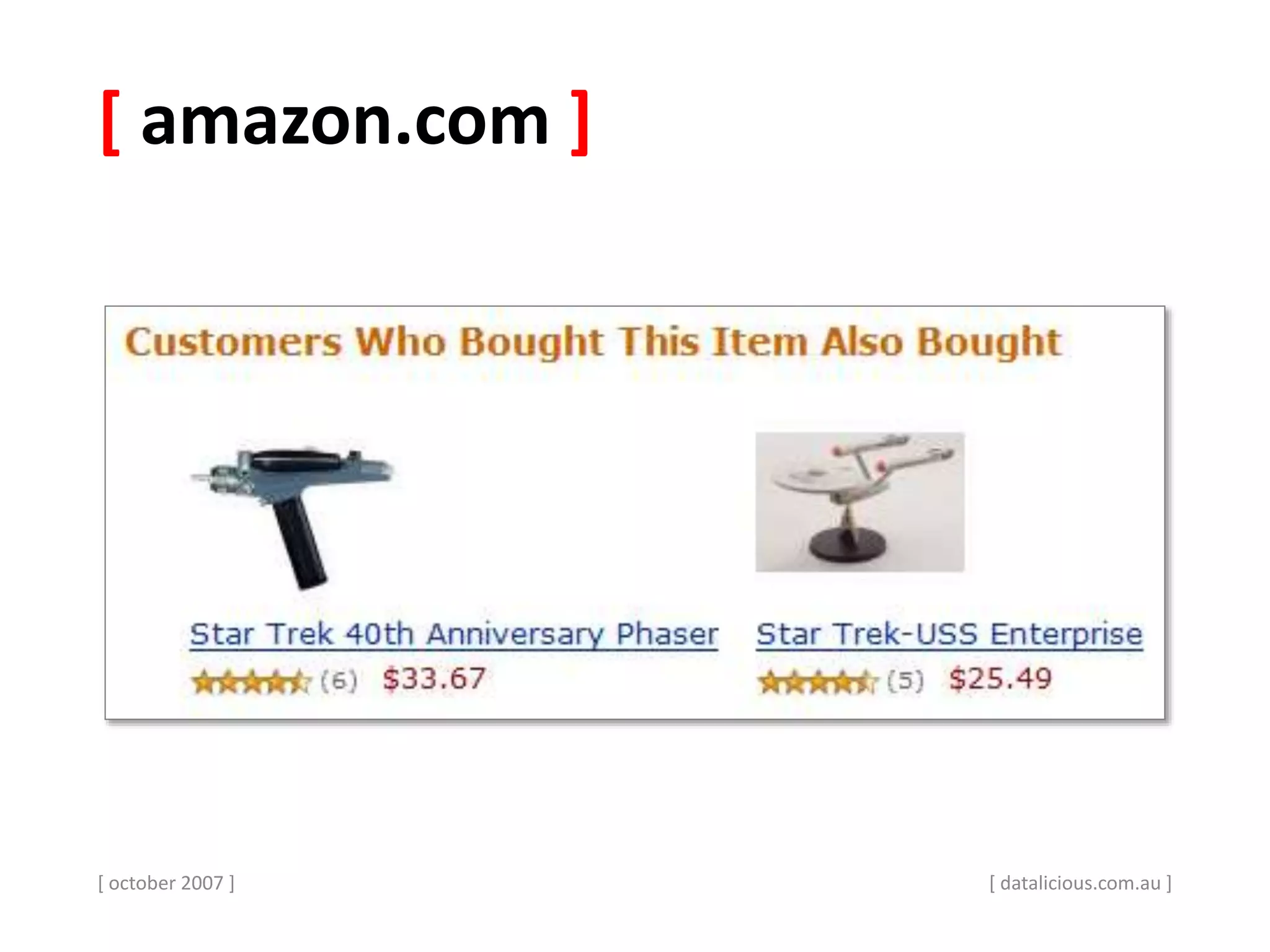[ amazon.com ]
[ october 2007 ] [ datalicious.com.au ]
 
