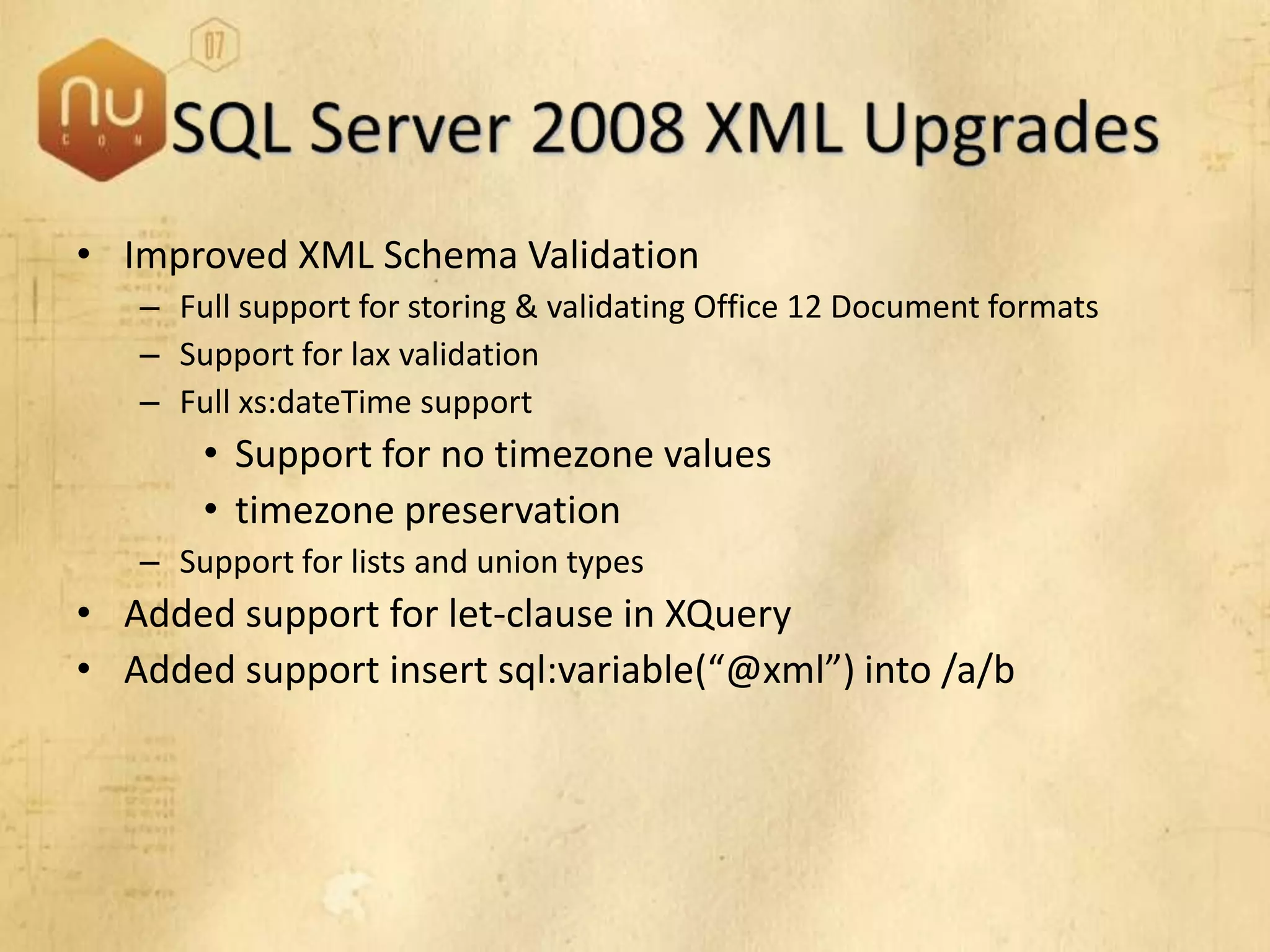 SQL Server 2008 Overview