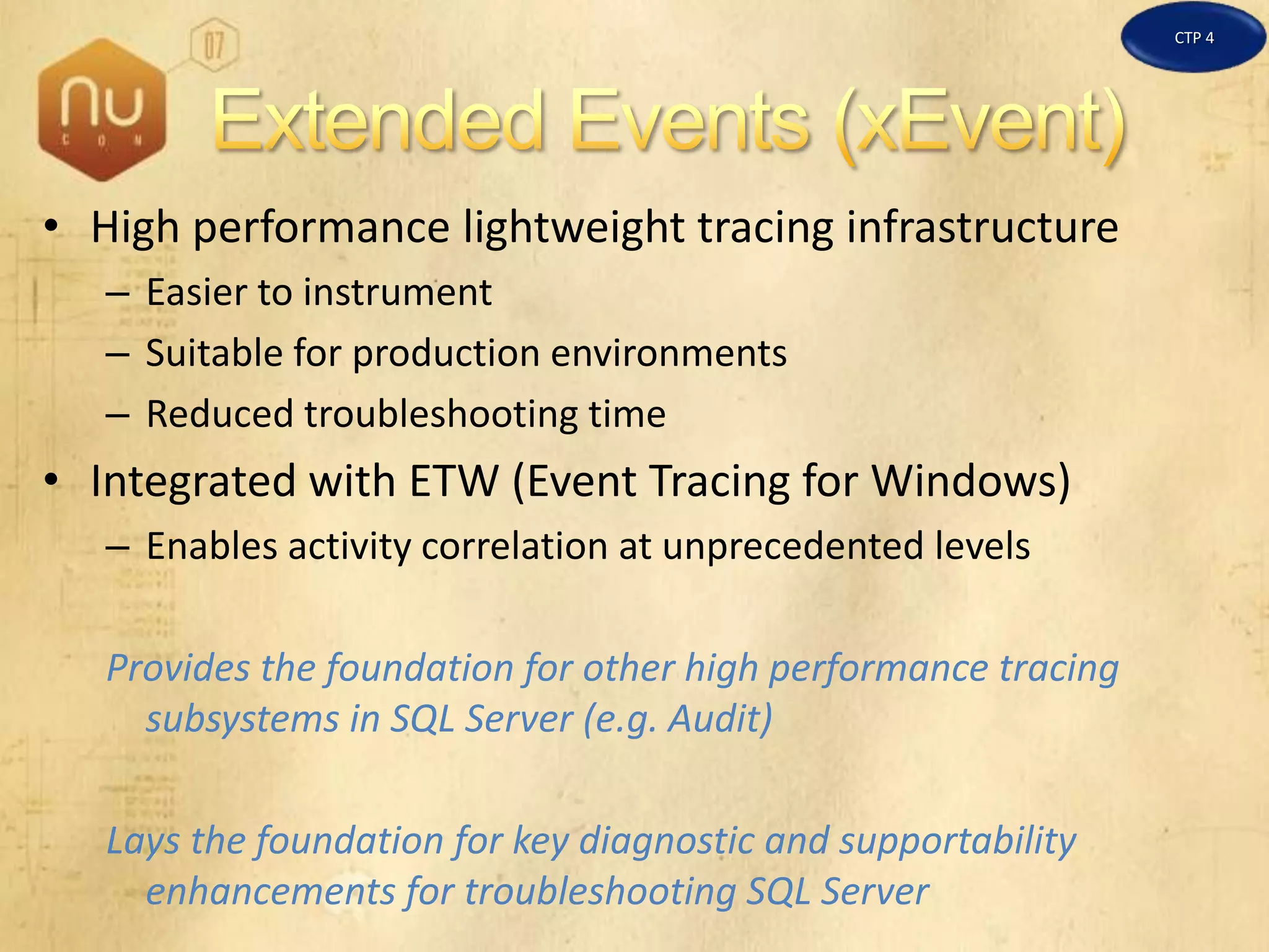 SQL Server 2008 Overview