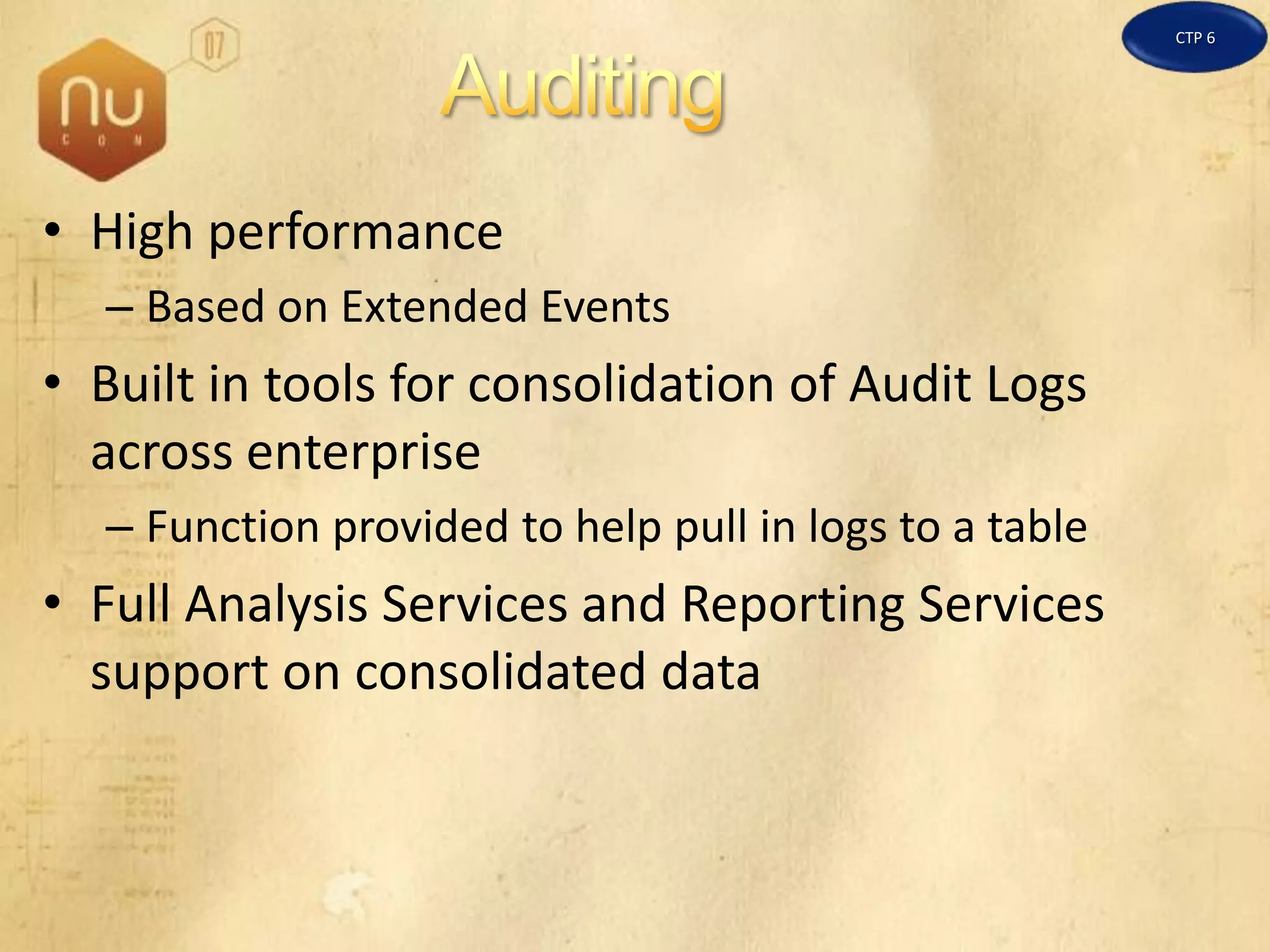 SQL Server 2008 Overview