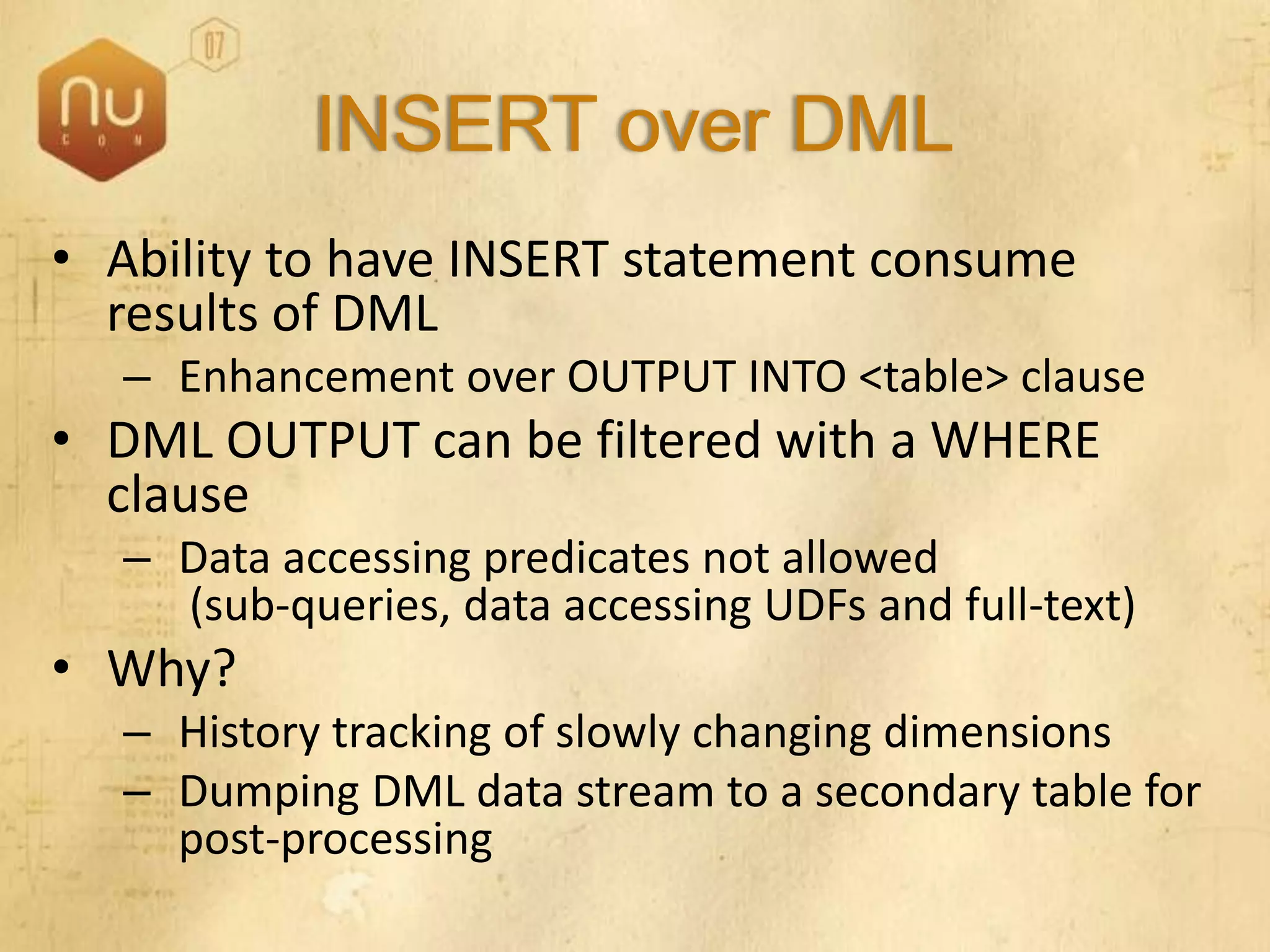SQL Server 2008 Overview