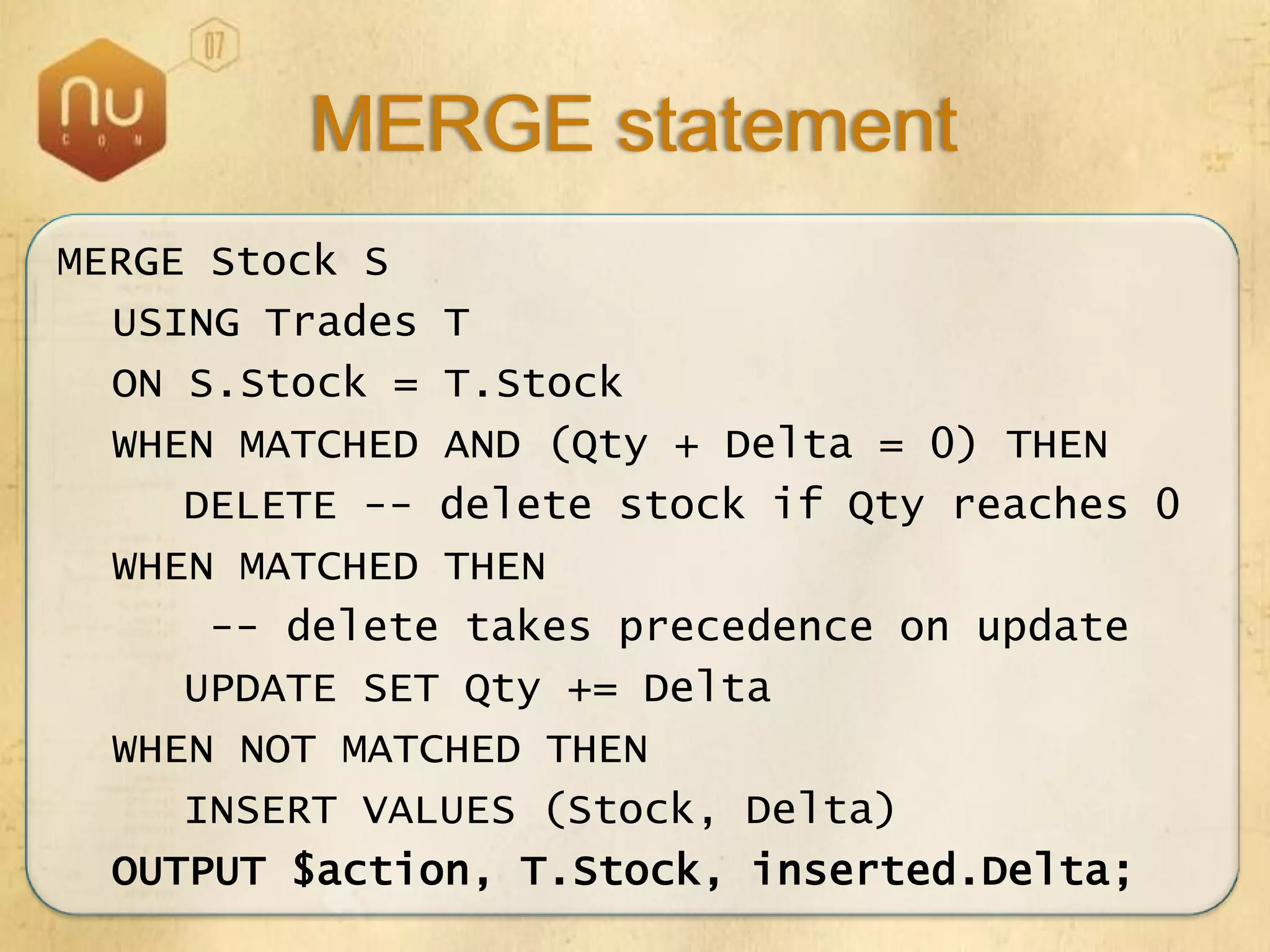 SQL Server 2008 Overview