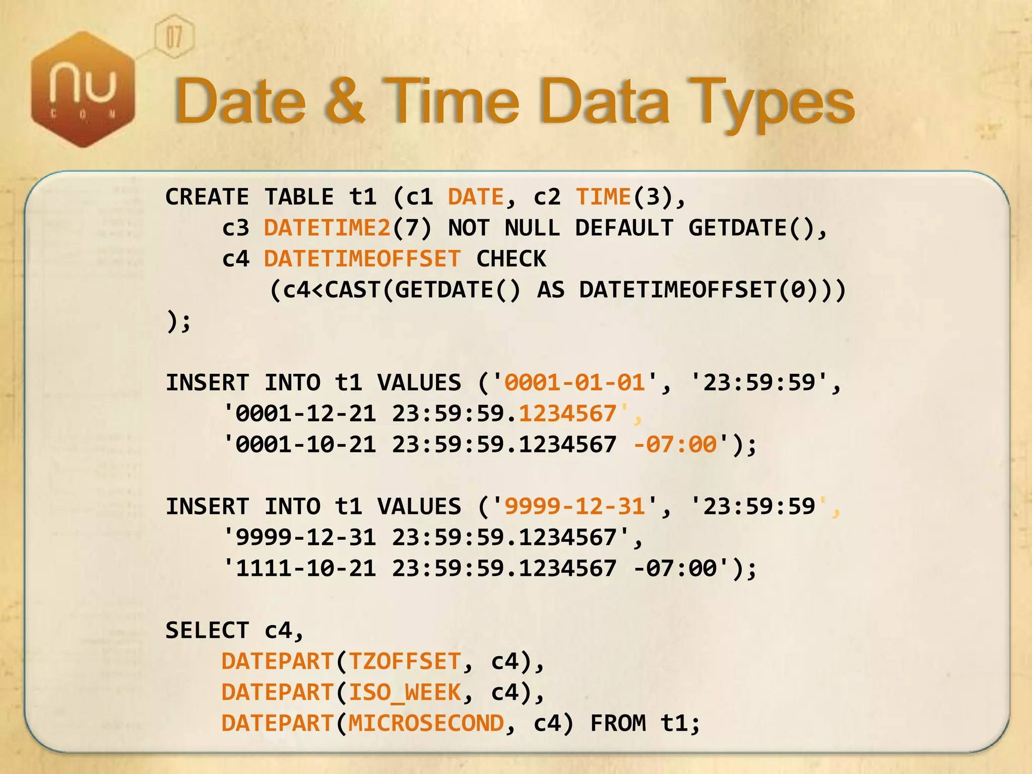 SQL Server 2008 Overview