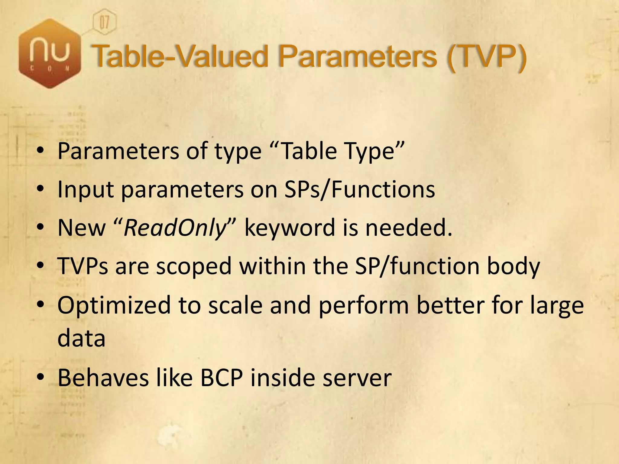 SQL Server 2008 Overview