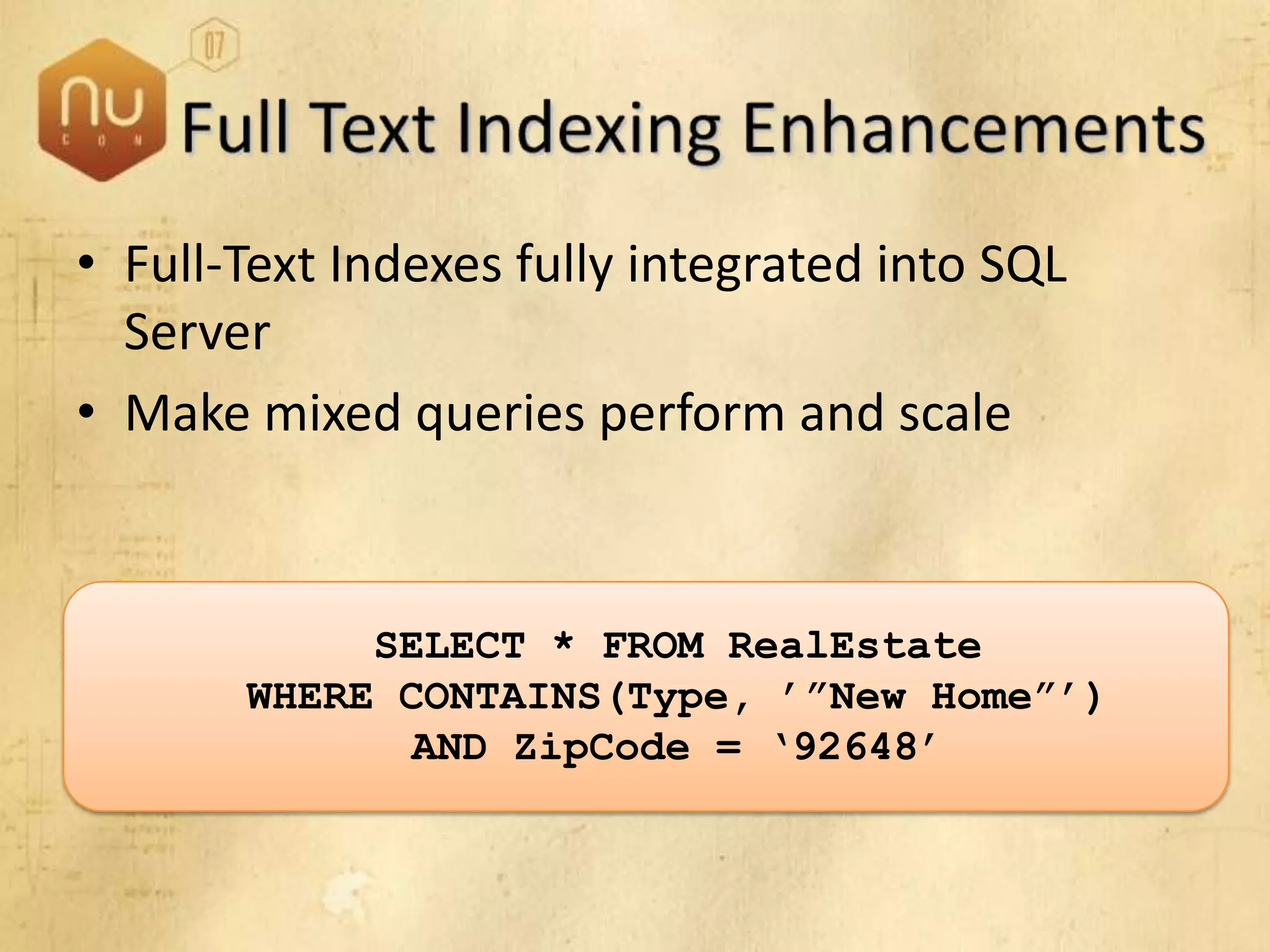 SQL Server 2008 Overview