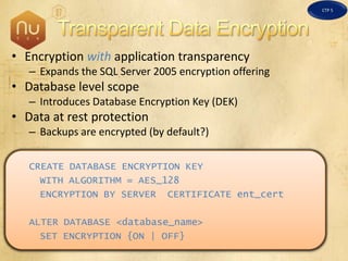 SQL Server 2008 Overview