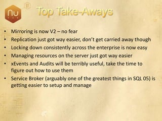 SQL Server 2008 Overview