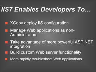Windows Server 2008 Web Workload Overview