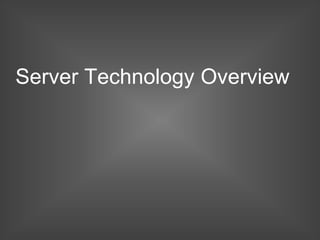 Windows Server 2008 Web Workload Overview