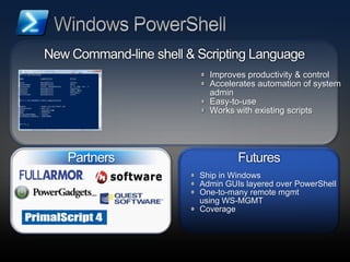 Windows Server 2008 Web Workload Overview
