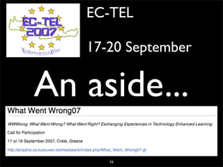 20071206 Seminarie Cw