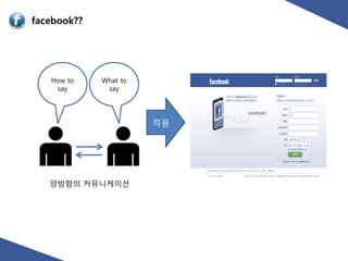 How to   What to
 say      say




                   적용




양방향의 커뮤니케이션
 