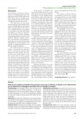 2007 Bull Who Chron Dis Clinics Cambodia