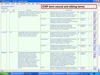 ICNP term wound and sibling terms 