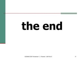 the end 