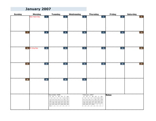 2007 calendar | PDF