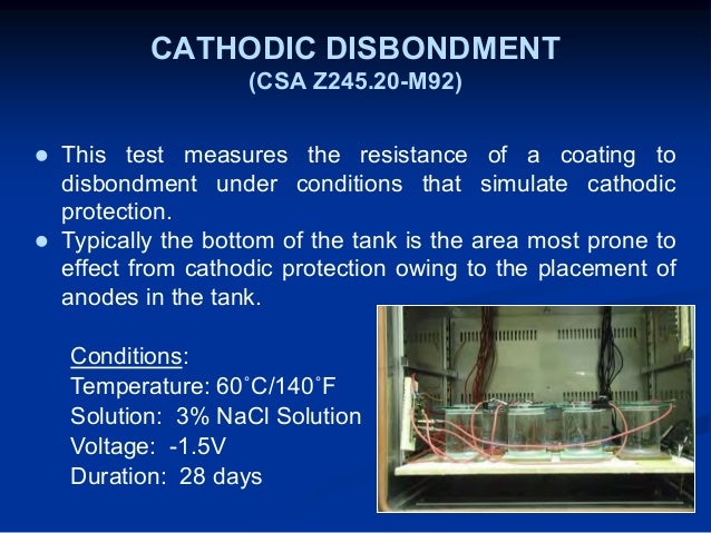 comparative testing of 31 tank lining systems cathodic protection tester