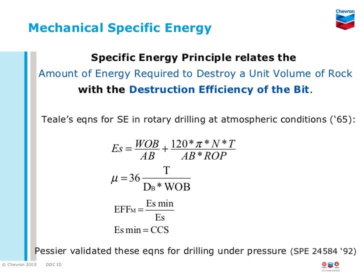 2007 drilling drlg sym... Mechanical Energy Formula