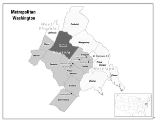 ^
Clarke
Warren
Fauquier
Prince
William
Spotsylvania
Stafford
Loudoun
Jefferson
Charles
Frederick
Montgomery
Prince
Georges
Calvert
Fairfax
City of Fairfax
Arlington
Falls Church
Alexandria
Washington D.C.
Manassas
Manassas Park
Fredericksburg
V i r g i n i a
W e s t
V i r g i n i a
M a r y l a n d
Metropolitan
Washington
74
 