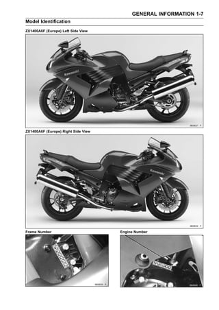 2007 kawasaki zx1400 b7f service repair manual | PDF
