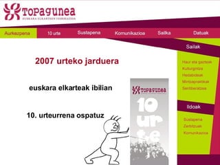 2007 urteko jarduera euskara elkarteak ibilian 10. urteurrena ospatuz 