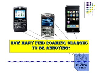 HOW MANY FIND ROAMING CHARGES TO BE ANNOYING? ROAMING $ FEES 