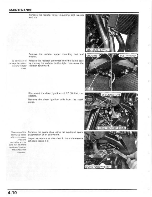 2007 Owner Manual Honda Cbr600rr