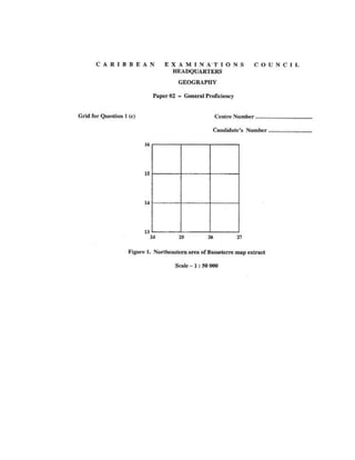 CSEC GEOGRAPHY PAST PAPER- PAPER 2- 2007