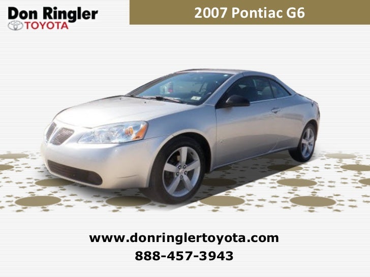Used 2007 Pontiac G6 at Temple, Austin, Dallas, Houston TX