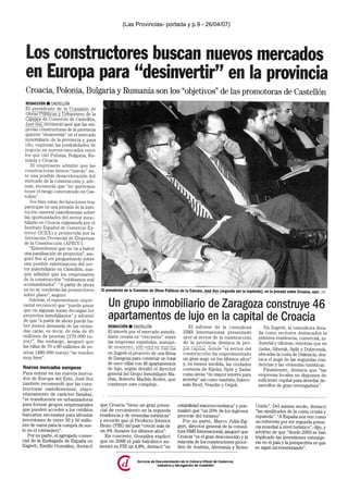 (Las Provincias- portada y p.9 - 26/04/07)
 