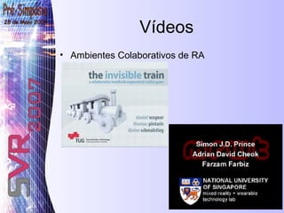 Vídeos Ambientes Colaborativos de RA 